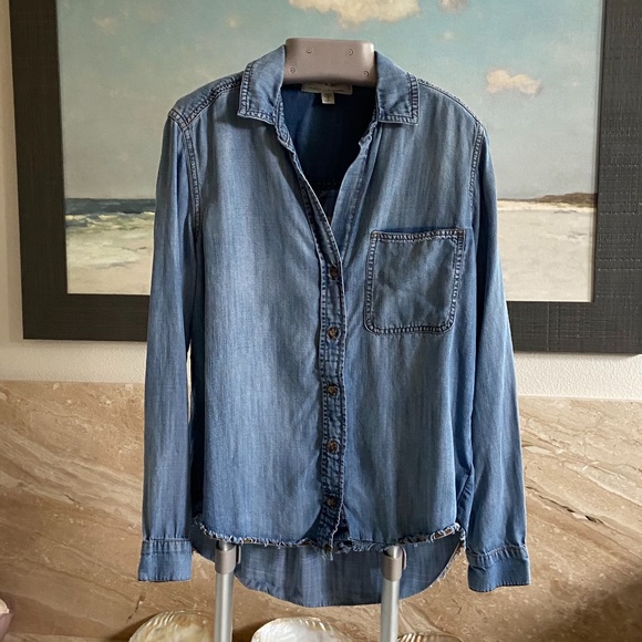 Anthropologie Cloth & Stone Denim Shirt, Sz. S - Picture 1 of 9
